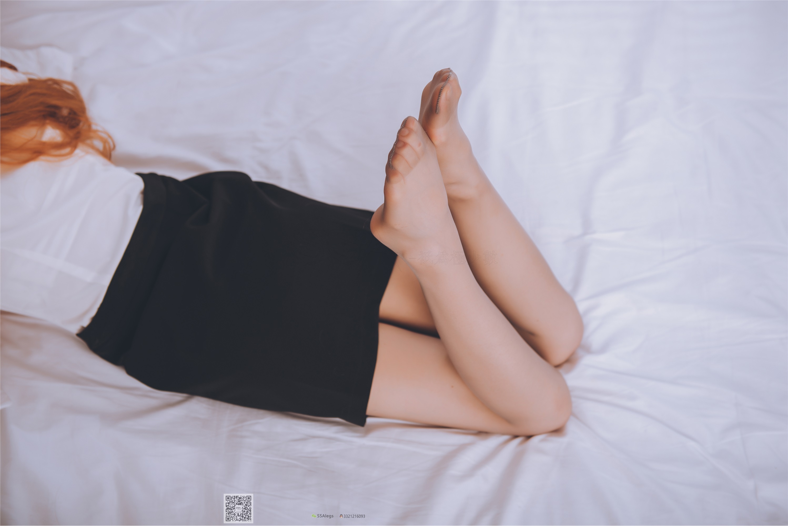 SSA丝社 NO.020 琪琪 女秘书闺房灰丝袜